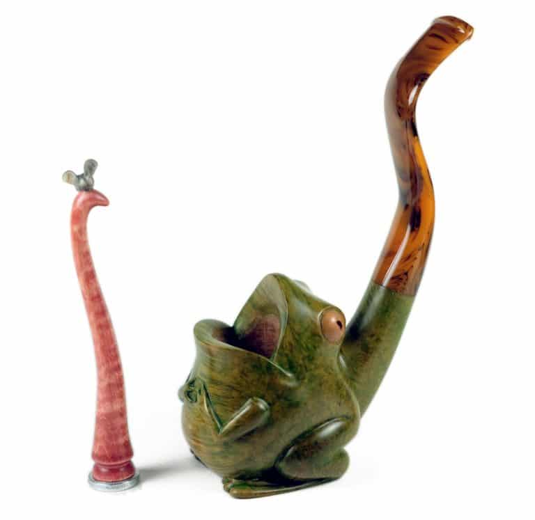 Tabakpfeife mit Stampfer „Frog pipe“